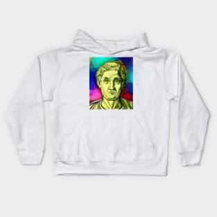 Anicius Manlius Severinus Boethius Colourful Portrait | Boethius Artwork 7 Kids Hoodie